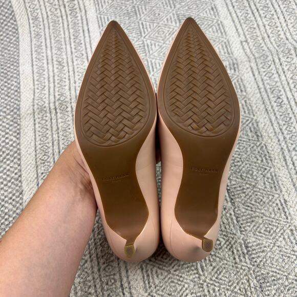 Cole Haan Go-To Park Pump W17536, Blush Pink, Leather, Pointed Toe Classic Heels - Picture 9 of 12